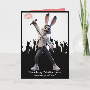 Cute Valentine's Day Card Somebunny to Love Theme