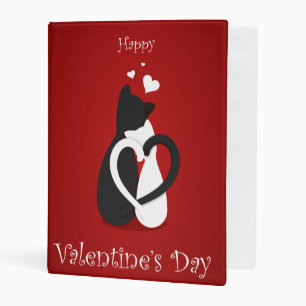 Cute Valentine's Day Cats Love Mini Binder