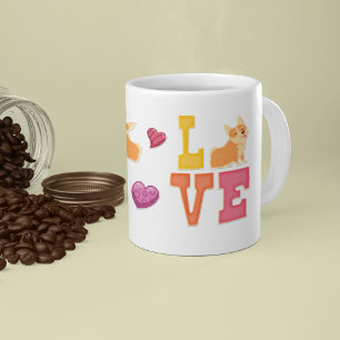 Cute Valentine's Day Corgi Dog Lover Gift Coffee Mug