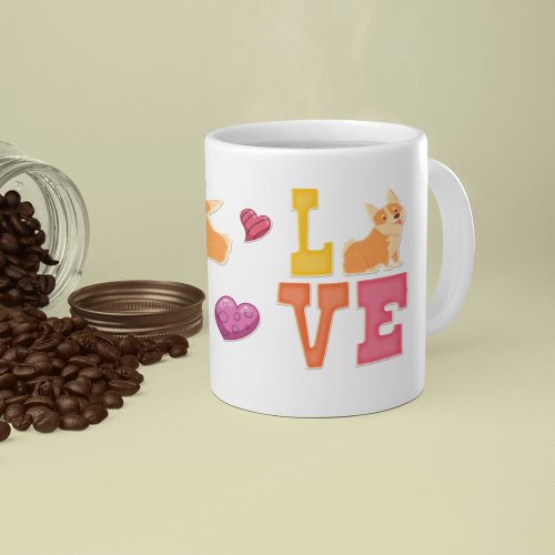 Cute Valentines Day Corgi Dog Lover Gift Coffee Mug