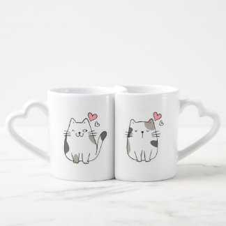 Cute Valentine's Day Couple Gift Coffee Mug Set