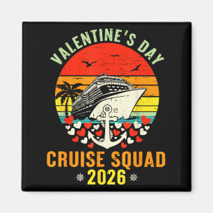 Cute Valentines Day Cruise 2026 Matching Cruise Fo Magnet