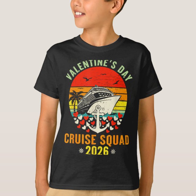 Cute Valentines Day Cruise 2026 Matching Cruise Fo T-Shirt (Front)