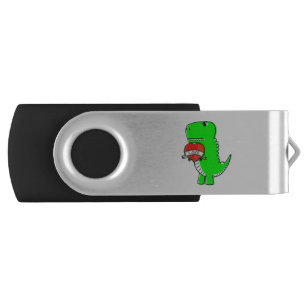 Cute Valentines Day Dinosaur Flash Drive