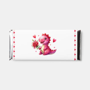 Cute Valentine's day dinosaur Hershey Bar Favors