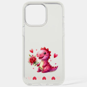 Cute Valentine's day dinosaur iPhone 15 Pro Max Case