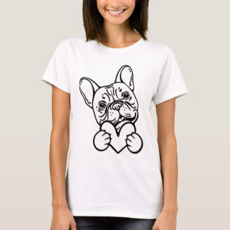 Cute Valentine's Day Frenchie French Bulldog Lover T-Shirt