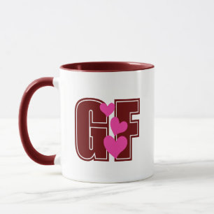 Cute Valentines Day Girlfriend Gift Mug - Colorful