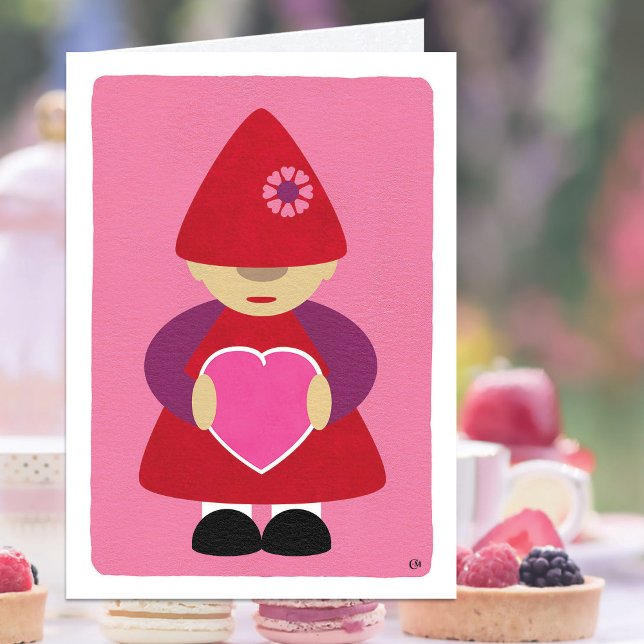 Cute Valentine's Day Gnome  Card (Creator Uploaded)