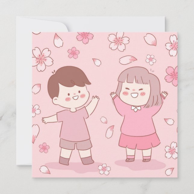 Cute Valentine's Day Holiday Card (Front)