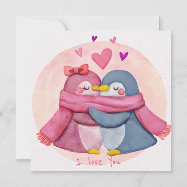 Cute Valentine's Day Holiday Card (Front)