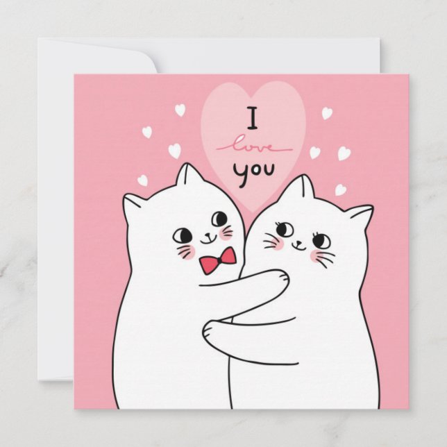 Cute Valentine's Day Holiday Card (Front)