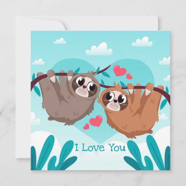 Cute Valentine's Day Holiday Card (Front)