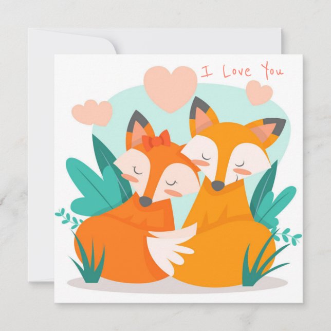 Cute Valentine's Day Holiday Card (Front)
