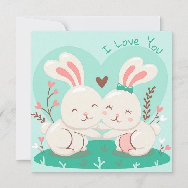 Cute Valentine's Day Holiday Card (Front)