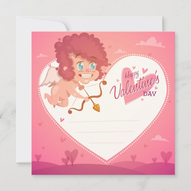 Cute Valentine's Day Holiday Card (Front)