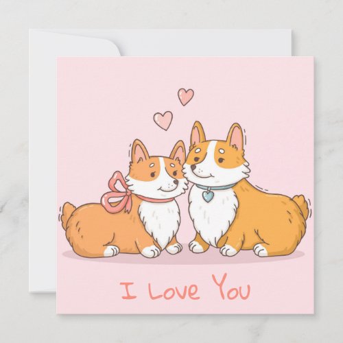 Cute Valentines Day Holiday Card