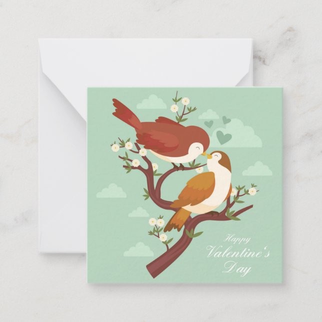 Cute Valentine's Day Note Card (Front)