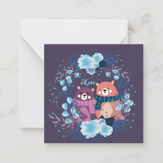 Cute Valentine's Day Note Card (Front)