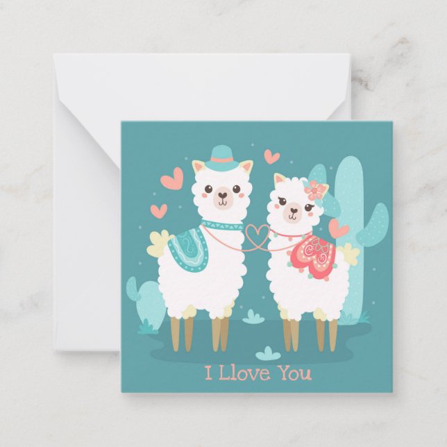 Cute Valentine's Day Note Card (Front)