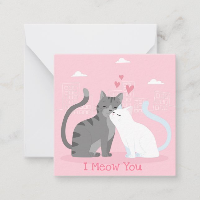 Cute Valentine's Day Note Card (Front)