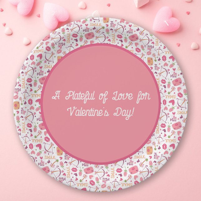 Cute Valentines Day Paper Plates (Creator Uploaded)