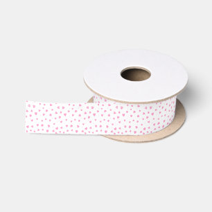 Cute Valentines Day Pink Hearts Love Satin Ribbon