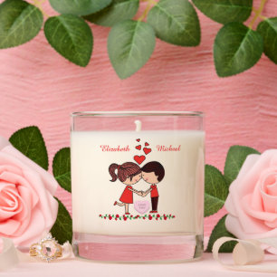 Cute Valentine's Day Scented Candle