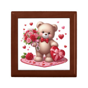 Cute Valentine's Day Teddy Bear Gift Box