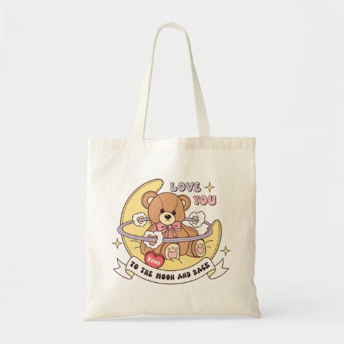 Cute Valentines Day Teddy Bear Tote Bag