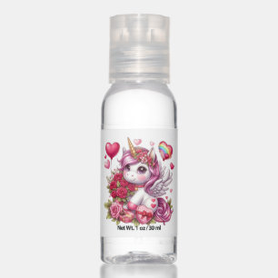 Cute Valentine's day unicorn Hand Sanitizer
