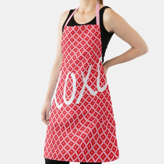 Cute Valentine's Day XOXO Apron (Insitu)