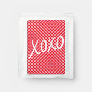 Cute Valentine's Day XOXO Tea Bag Drink Mix