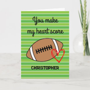 Cute Valentine's Football  Card