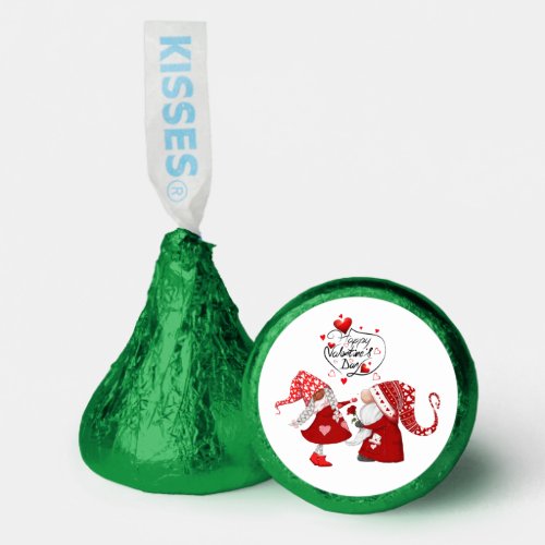 Cute valentines girl and a boy gnome hersheys kisses