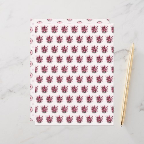 Cute Valentines Patterns Scrapbook Paper