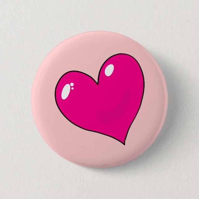 Cute Valentines Pinback Button (Front)