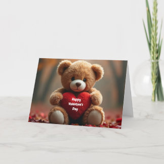Cute Valentine's Teddy Bear Card