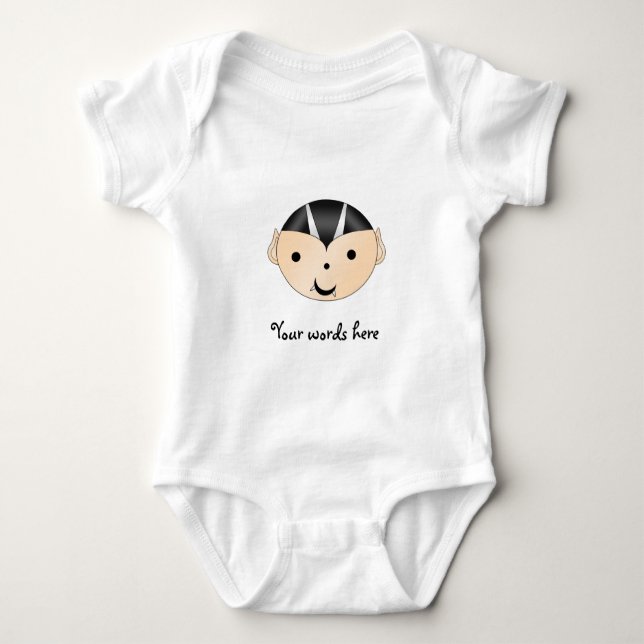 Cute vampire baby bodysuit (Front)