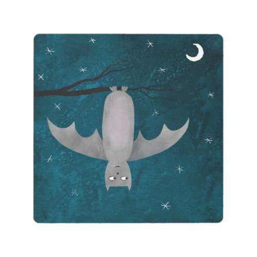 Cute Vampire Bat Metal Print
