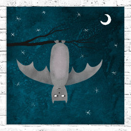 Cute Vampire Bat Poster