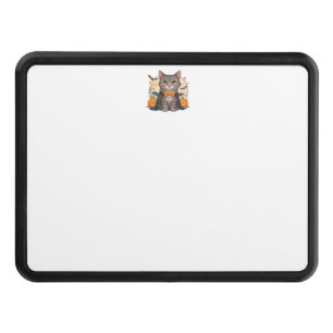 Cute Vampire Cat Halloween T-shirt Spooky Kitten Hitch Cover