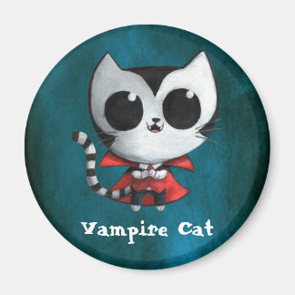 Cute Vampire Cat Magnet