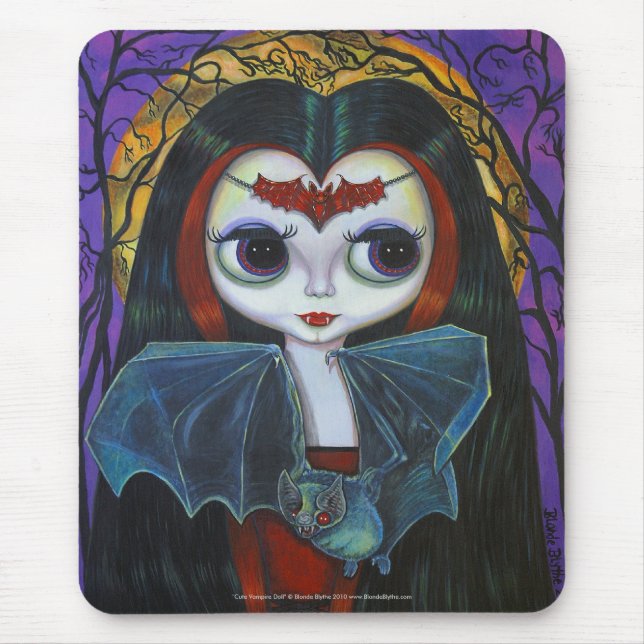 Cute Vampire Doll Mousepad (Front)
