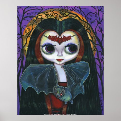 Cute Vampire Doll Poster