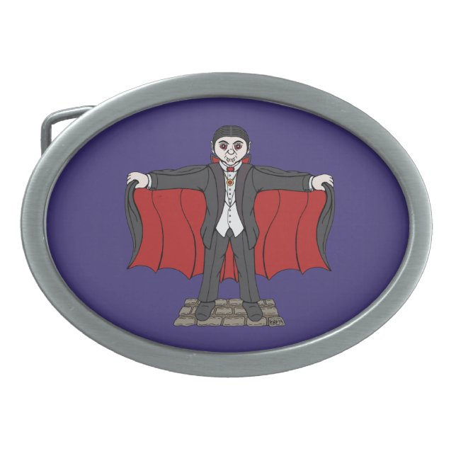 Cute Vampire/Dracula Belt Buckle (Front)