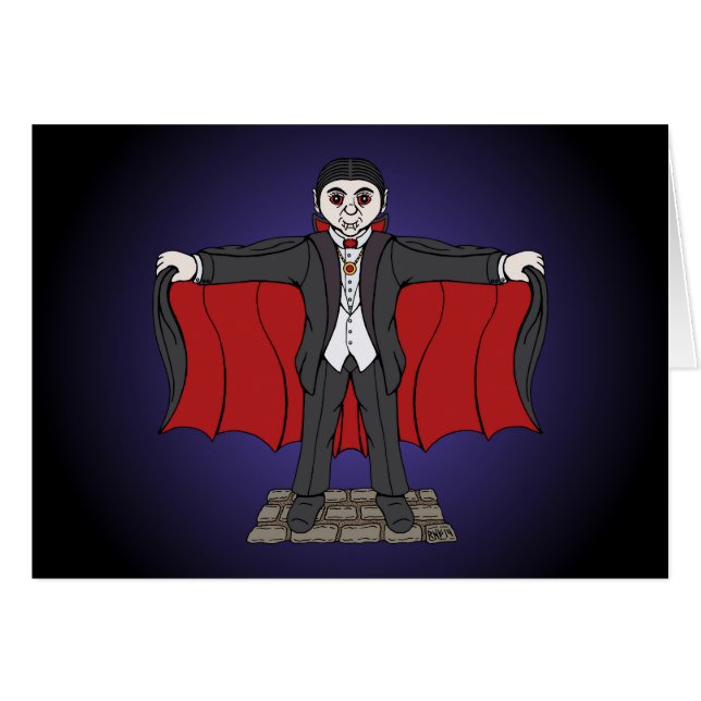 Cute Vampire/Dracula Cards (Front Horizontal)