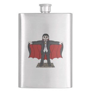 Cute Vampire/Dracula Flask