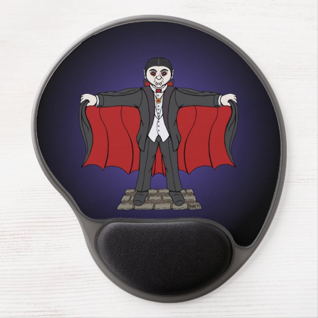 Cute Vampire/Dracula Gel Mouse Pad (Front)