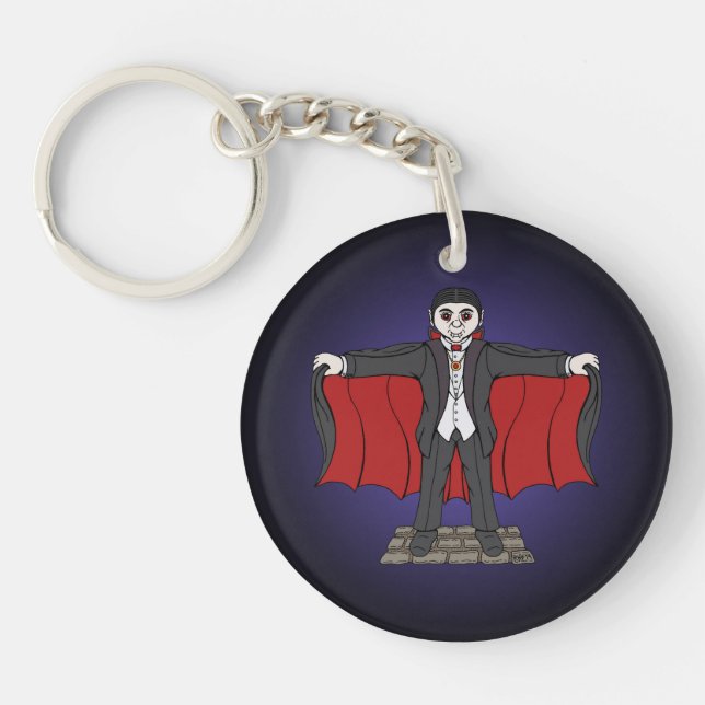 Cute Vampire/Dracula Keychain (Front)
